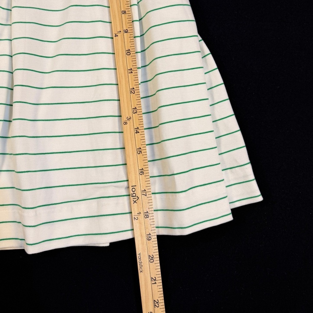 Boast Womens XL Pickleball Tennis Skirt Green Striped‎ Pleated Athletic Preppy - Picture 3 of 6
